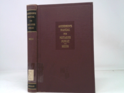 Anderson's Manual for Notaries Public