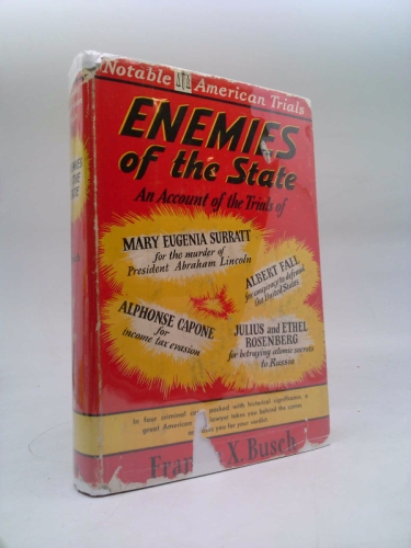 Enemies of the State, Notable American Trials, an Account of the Trials of: Mary Eugenia Surratt Case, Teapot Dome Cases, Alpho