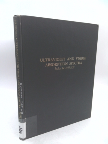 Handbook of ultraviolet and visible absorption spectra of organic compounds