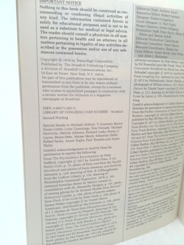 High Times Encyclopedia of Recreational Drugs : History, Uses