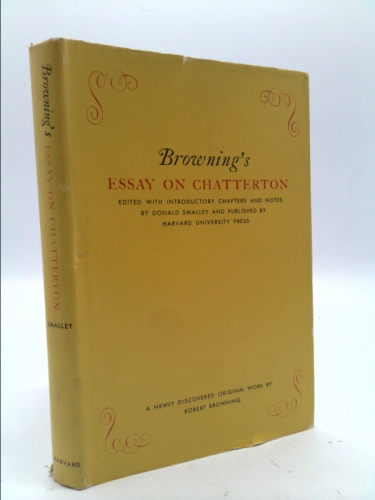 Browning's Essay on Chatterton: