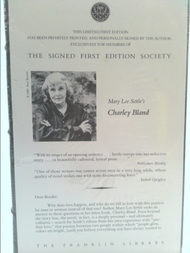 Charley Bland (1st Ed, Signed) by Mary Lee SETTLE