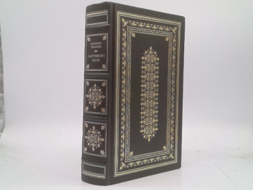 Rare CANTERBURY TALES by Geoffrey Chaucer Franklin Library 1981 Fine HC Woodcuts