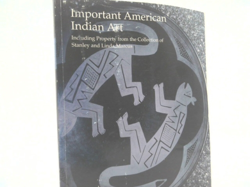 Important American Indian Art: New York, Tuesday, May 19, 1998: Sale Number 7137