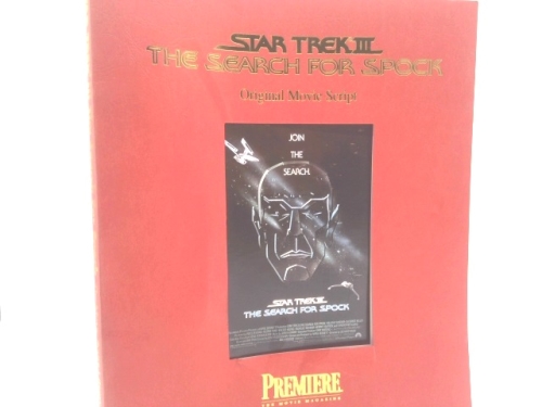 Star Trek III The Search for Spock Original Movie Script Collector's Edition