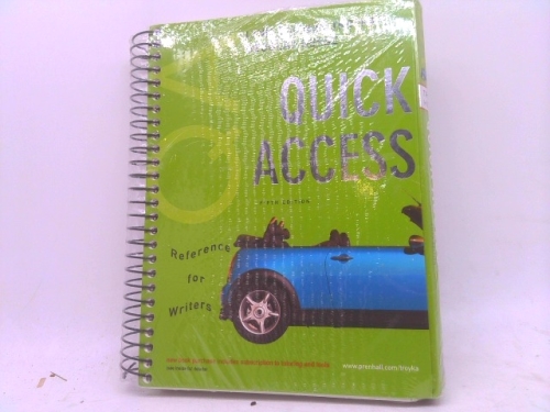 Quick Access, Reference for Writers (MyCompLab Series)