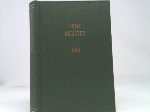 Official Army Register for January, 1881
