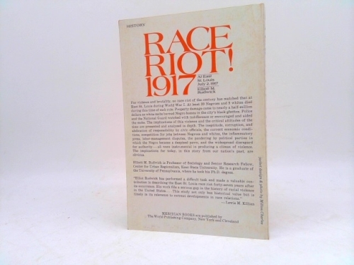 Race Riot! 1917 At East St. Louis by Elliott M. Rudwick | eBay