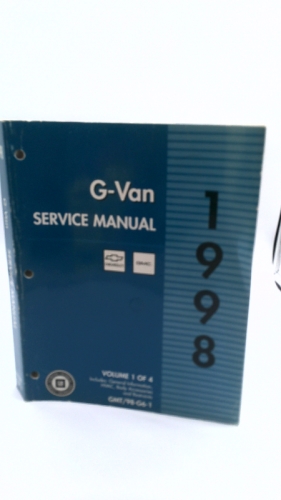G- Van 1998 Service Manual volumes 1, 2, 3 and 4 GMT/98-G6
