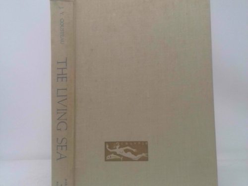 1963 1ST EDITION JACQUES COUSTEAU THE LIVING SEA ILLUSTRATED GREAT COPY GIFT