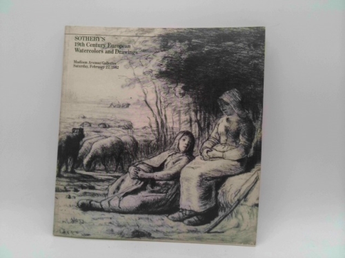19th Century European Watercolors and Drawings - Sotheby's New York - February 27, 1982