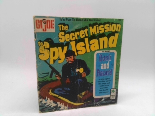 G.I. Joe The Secret Mission to Spy Island Set of 4 Books 'n Records