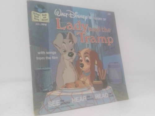 Disney Storyteller Lady and the Tramp Read Along Book and Tape