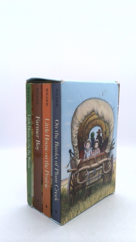 Little House 4-Book Box Set: Little House in the Big Woods, Farmer Boy, Little House on the Prairie, on the Banks of Plum Creek