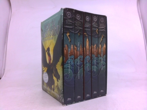 Percy Jackson and the Olympians 5 Book Paperback Boxed Set (W/Poster)