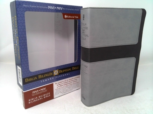 Nvi/Niv Biblia BilingÃ¼e, TamaÃ±o Personal, Dos Tonos Italiana, Gris/Negro (Spanish Edition)