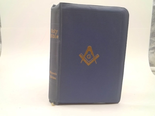 The HOLY BIBLE - The Great Light in masonry / MASONIC EDITION TEMPLE-ILLUSTRATED