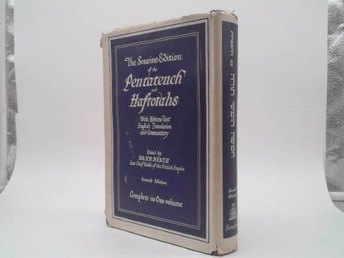 The Pentateuch & Haftorahs, Second Edition, Edited by Dr. J.H. Hertz 1981.