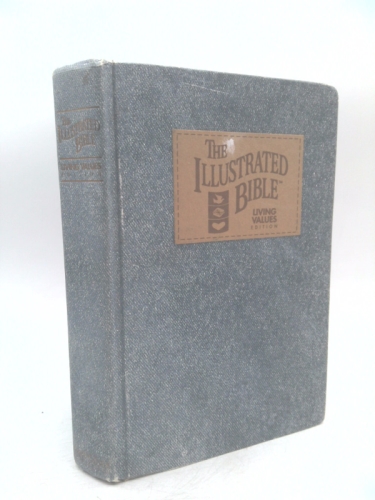 Illustrated Bible Deluxe Leather-Black Denim