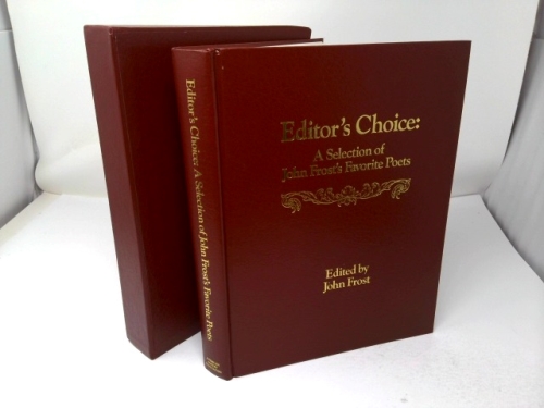 Editor's choice: A selection of John Frost's favorite poets