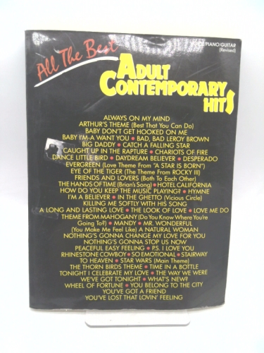 All the Best: Adult Contemporary Hits : Voice/Piano/Guitar