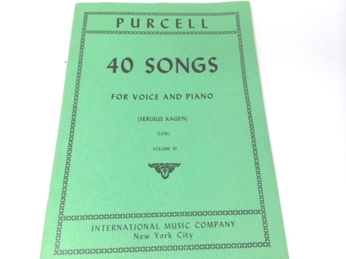 40 Songs for Voice and Piano (low), Vol. 3