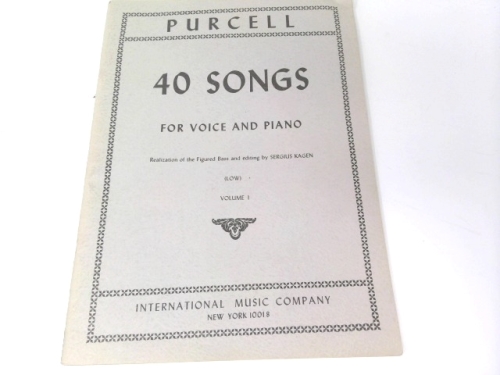 Purcell - 40 Songs for Voice and Piano (Low Voice) (Volume 1) (Low voice, I)