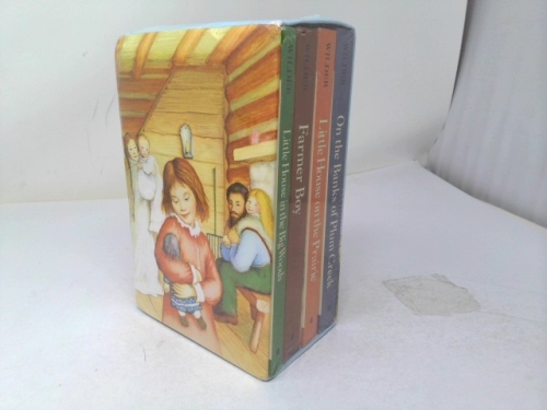 Little House 4-Book Box Set: Little House in the Big Woods, Farmer Boy, Little House on the Prairie, on the Banks of Plum Creek