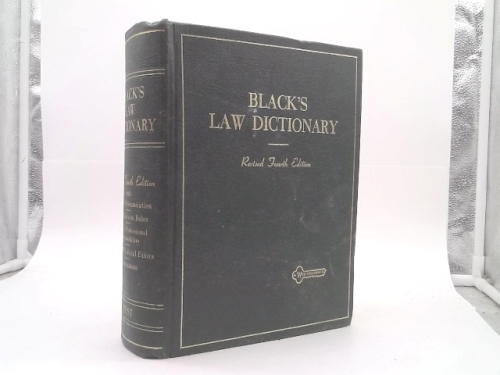 Black's Law Dictionary Revised Fourth Edition