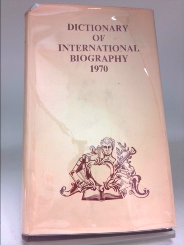 Dictionary Of International Biography 1969~1970 Part 1 a through L