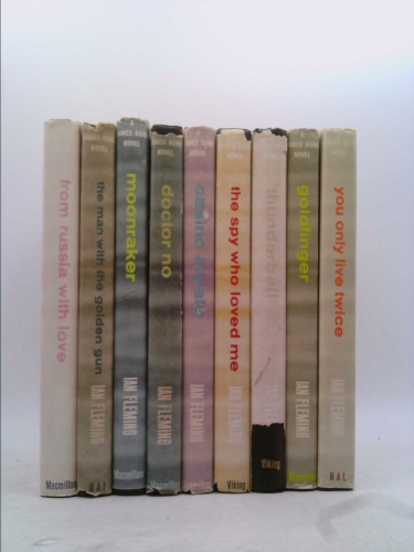 JAMES BOND CLASSICS, 9 Volume Matched Set - Casino Royale, Doctor No, From Russia With Love, Goldfinger, Moonraker, The Man With The Golden Gun, The Spy Who Loved Me, Thunderball, You Only Live Twice (James Bond 007)
